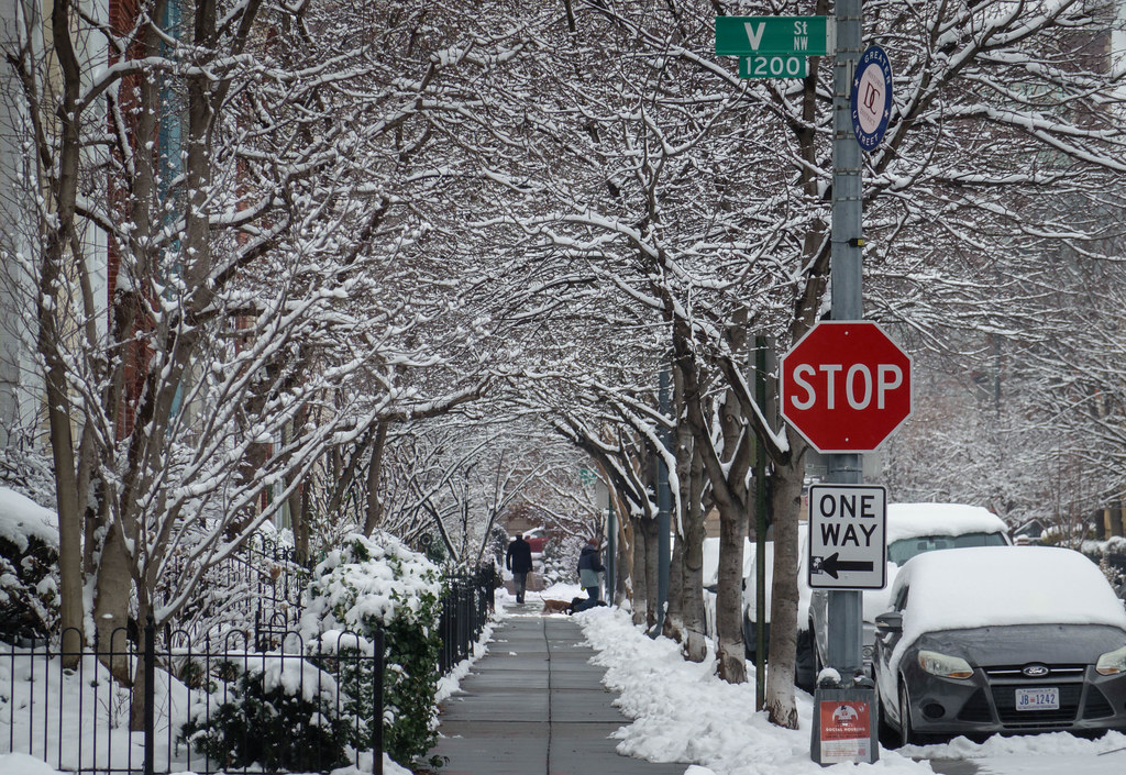 12th and V Street Snowed Under